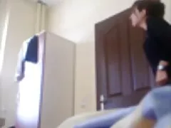 داعش محبت پر moans بڑی چاکلیٹ ڈک